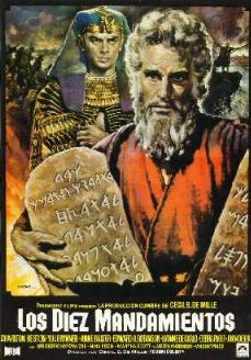 "Los Diez Mandamientos": THE TEN COMMANDMENTS POSTER(SPANISH)